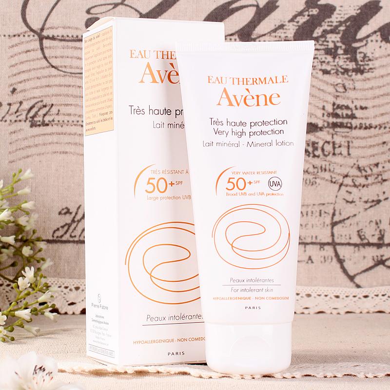 Avene雅漾矿物质自然物理防晒乳SPF50 润色100ml