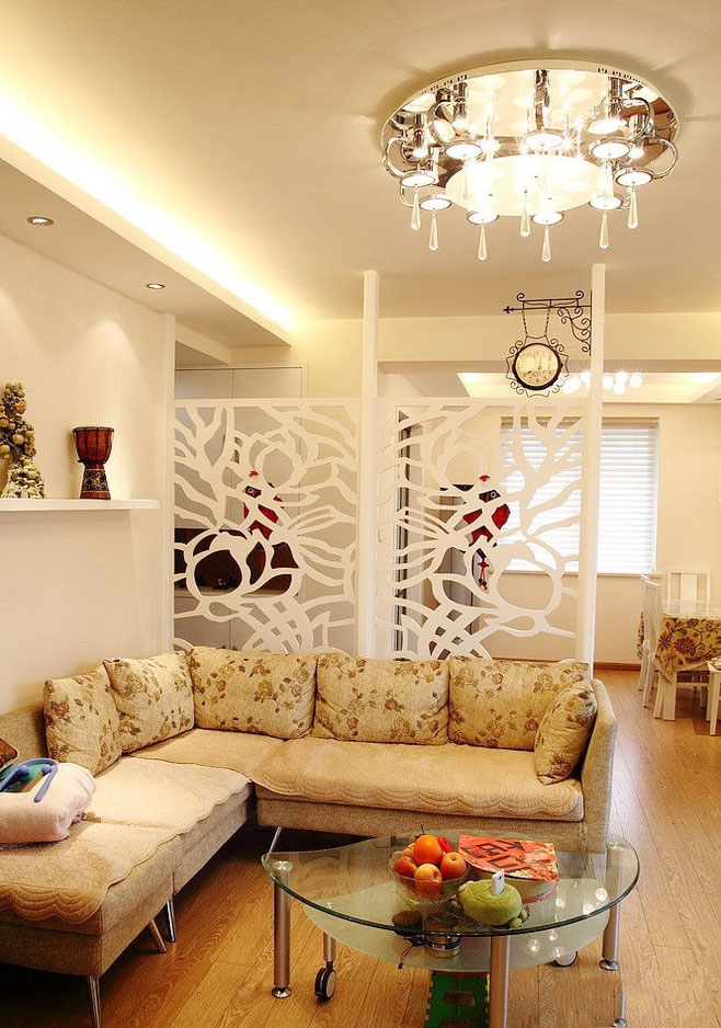 田园风格、客厅隔断