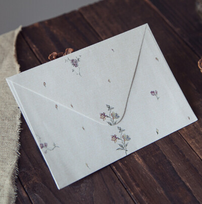 情人节圣诞节复古简约碎花文艺信封 碎花信封