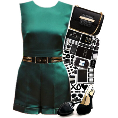 A fashion look from December 2014 featuring yves saint laurent shoes, chain handle handbags and black stainless steel bracelet. Browse and shop related looks.