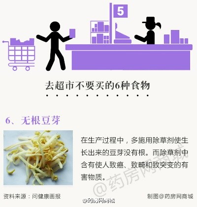 【超市里食物“黑名单”Top 6】大多数情况下，超市因为相比较菜市场更加洁净的环境，而被认为超市的菜品也很新鲜卫生，但其实，超市里有些食品却比嘈杂难闻的菜市场食品更不卫生。下面是可能会造成健康隐患的超市食物“黑名单”！#饮食健康#