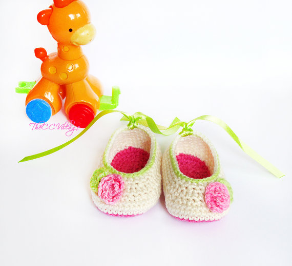 crochet baby shoes