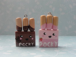 Kawaii Clay Pocky by CraftyOlivia