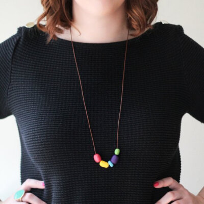 DIY Clay Bead Necklace