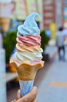 Rainbow icecream