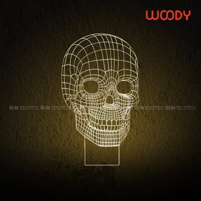 Woody 3D氛围立体灯 led个性木质创意装饰灯小夜灯氛围灯圣诞礼品