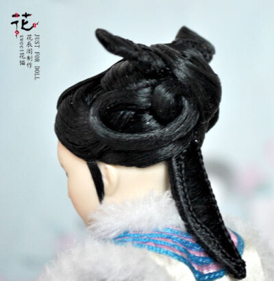 二手 可儿娃娃 obitsu 1/6娃娃清装古装首饰发型——妙音娘子余莺儿