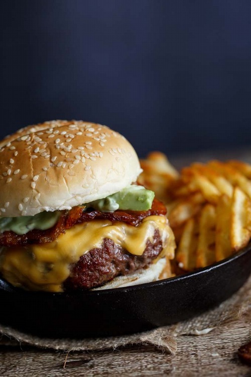 Stuffed Jalapeno Popper Bacon Cheeseburger via Shared Appetite