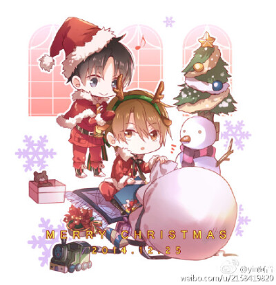 #全职高手# Merry Christmas！(分別：叶+黄及喻+王)