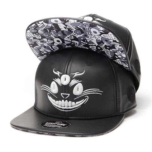 KISSFUNK x EREMITA 爱丽丝柴郡猫 夜光 PU皮 棒球帽 snapback