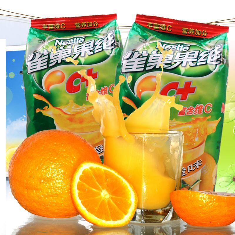 雀巢果维c橙味固体饮料400g2袋