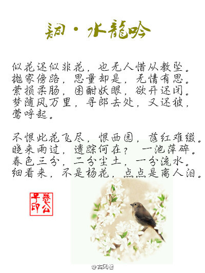 苏东坡经典词九首词~ 夜来幽梦忽还乡。小轩窗，正梳妆。相顾无言，惟有泪千行。 (｀･ω･´)ゞ