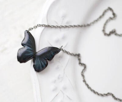 现货乌克兰原创设计师手工丨项链丨黑美人蝴蝶