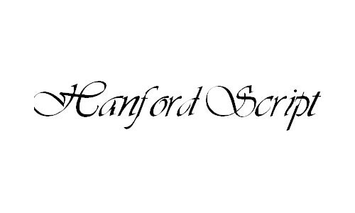 30个漂亮优雅的婚礼英文字体 Hanford Script