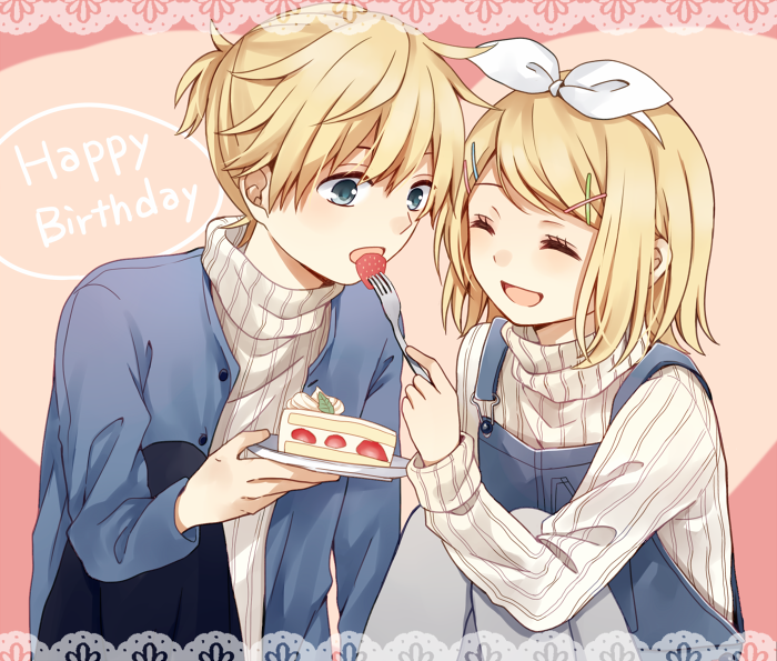 鏡音Happy Birthday !! | こうこ [pixiv] d=47820742