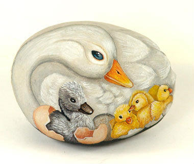 ARTCHAO Ernestina Gallina：石头画