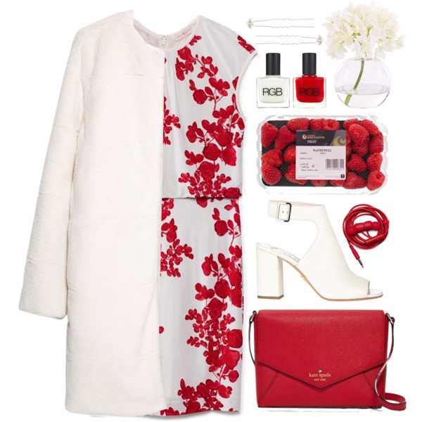 A fashion look from December 2014 featuring ruched dress, white coat and Prada. Browse and shop related looks.