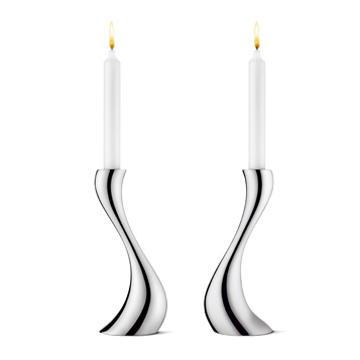 Georg Jensen Cobra 2pcs 婀娜 烛台 两件组 20cm