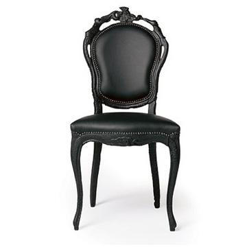 荷兰Moooi Smoke Dining Chair 黑色焚迹 餐椅