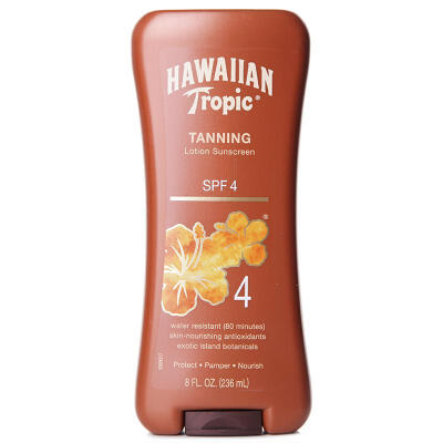 Hawaiian Tropic夏威夷深古铜SPF4美黑助晒乳完胜小麦黑鬼油