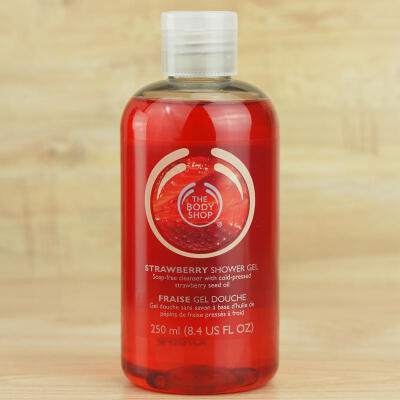 伦敦小铺The body shop 草莓嫩白保湿沐浴露 250ml