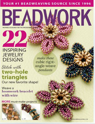 【128】米珠项链diy教程 欧美首饰制作图解Beadwork2014-6月 高清