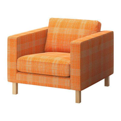 宜家◆IKEA卡斯塔 单人沙发扶手椅91x93x80米灰白绿褐蓝橙