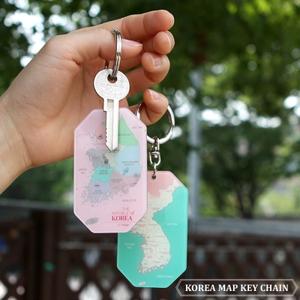 韩国indigo 韩国地图钥匙链钥匙环 Korea Map Key Chain4款选