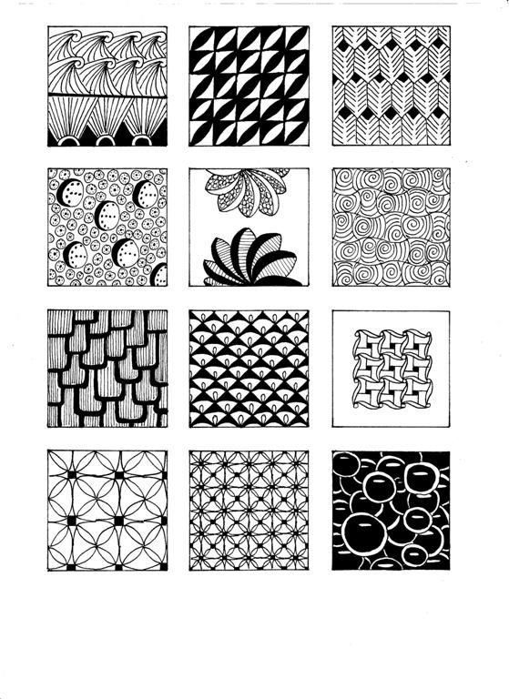 .zentangle patterns