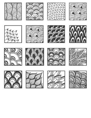 ZENTANGLE PATTERNS scales | Flickr - Photo Sharing!