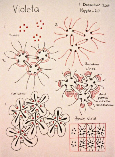 Poppie's Pen Pics ©: New Pattern - Violeta