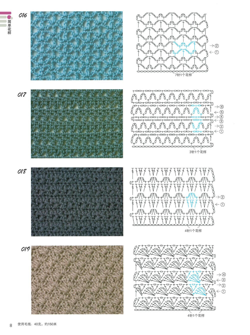 29款钩针编织花样图解