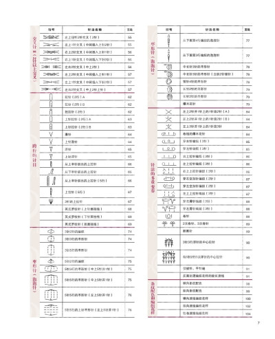 《棒针编织针法符号125和编织花样125》-节选