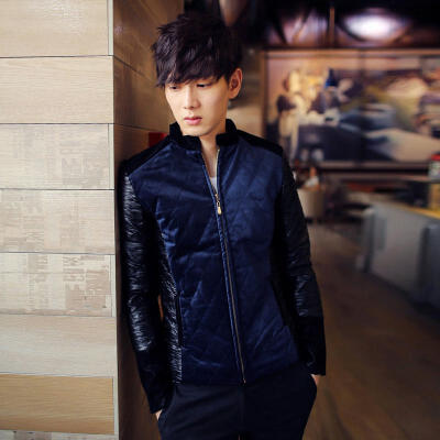 秋装皮衣短款男士外套皮夹克