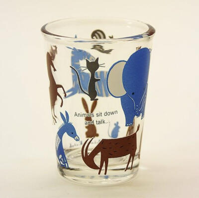 加藤真治 Shinzi katoh animals 动物系列 插画玻璃杯 120ML 现货