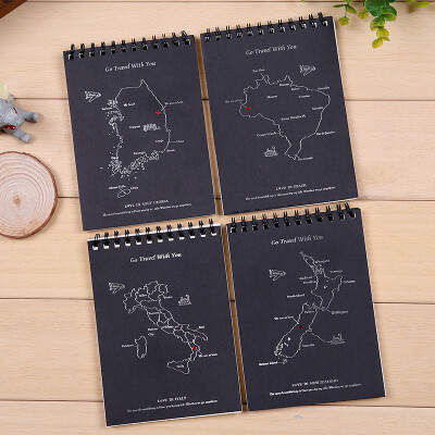 BMDM本木/和你旅行 口袋线圈本 创意韩国日记笔记本 记事本子 A6