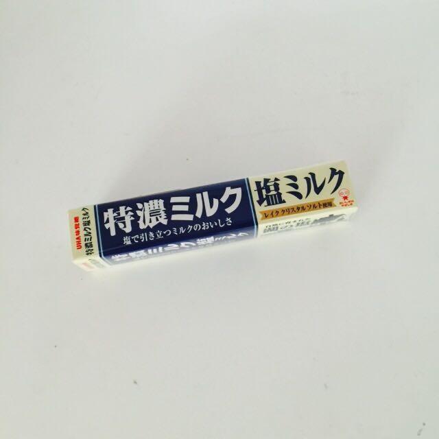 日本原装进口零食品 UHA味觉糖 盐味特浓牛奶糖 条装湖盐 4502