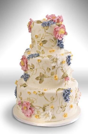 深圳蛋糕 Toffeecakes 太妃蛋糕 翻糖蛋糕 婚庆蛋糕 花纹款