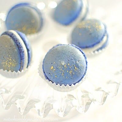 Sublimely chic, sweetly gorgeous Blueberry Macarons with Orange Blossom Water Buttercream.