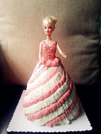 雪莉姐姐手工蛋糕红色芭比Barbie生日节日婚礼动物奶油蛋糕湖州