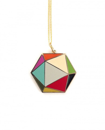 Optional title displayPlastique x MAGNA &amp;quot;Icosahedron&amp;quot; Enamel 项链_