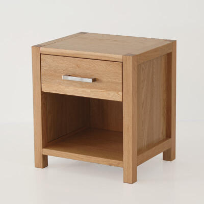 实木白橡木床头柜床边柜 现代简约北欧原木家具储物柜斗柜