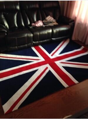 英伦米字旗客厅沙发茶几大地毯圆形地毯定制卧室地毯