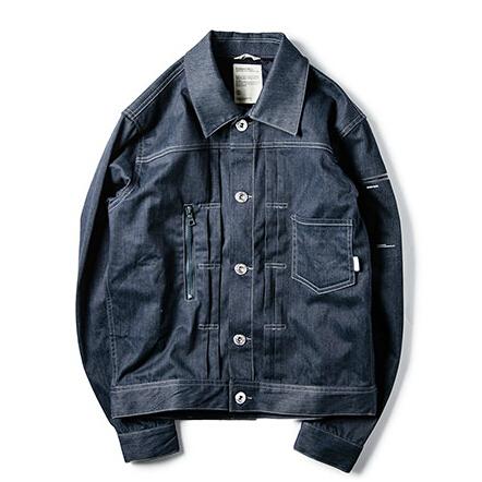 ROARINGWILD 14AW STOCKMAN CJKT 藏蓝色牛仔工装夹克外套 男