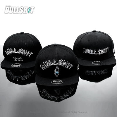 BULLSHIT snapback原创街头潮牌平沿棒球帽 幻影系列 黑色三款