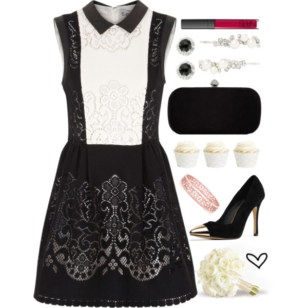 A fashion look from June 2014 featuring skater skirt, steel toe shoes and black purse. Browse and shop related looks.