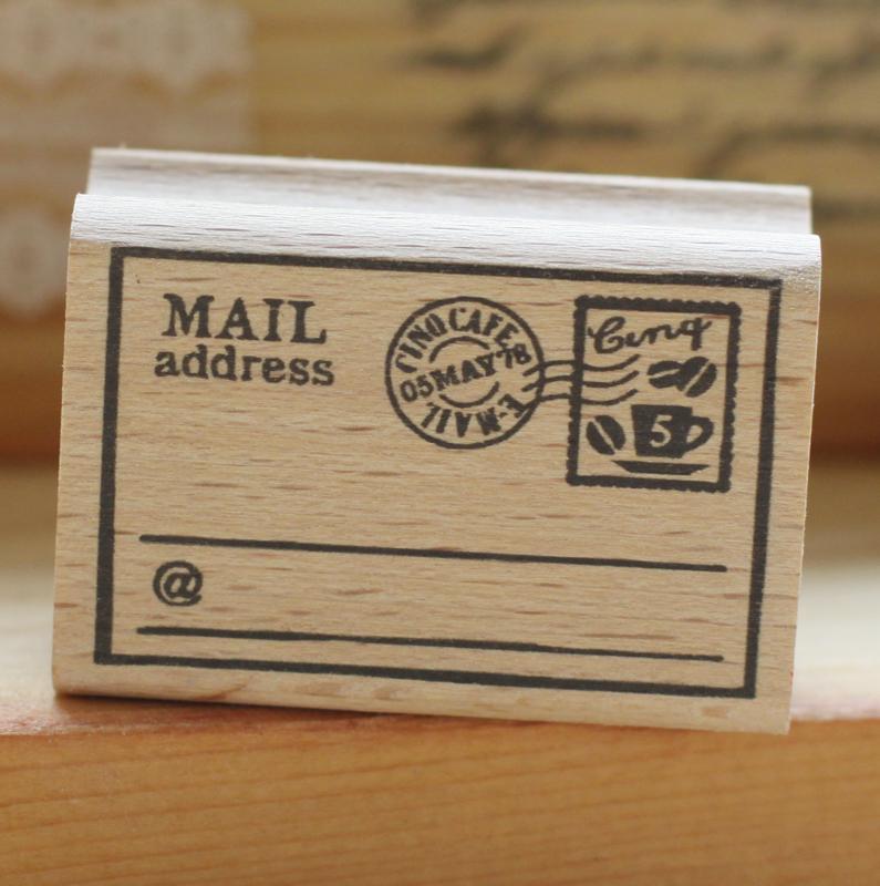 复古邮票章rubberstamp橡皮印章橡皮图章英文书信邮戳印章
