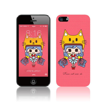 原创设计 MoMo Girl第一季 可爱女生系列 iPhone44S55S手机壳