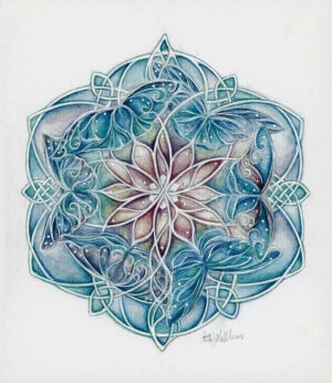 Celtic Butterfly Mandala. Symbolizes unity and harmony, along with femininity and transformation. Absolutely gorgeous.