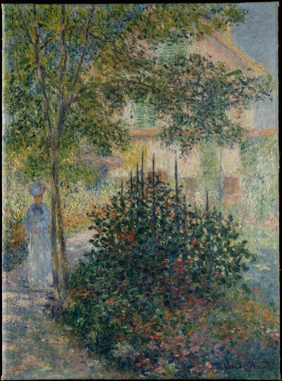 《卡米尔莫奈在花园》Camille Monet (1847–1879) in the Garden at Argenteuil，1876